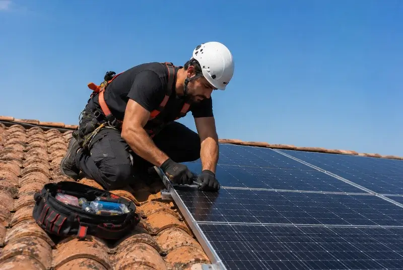 Maintenance et monitoring de panneaux solaires à Deûlémont