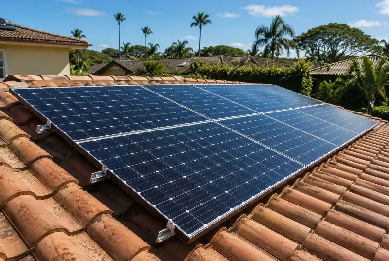 Installation de panneaux solaires à Deûlémont